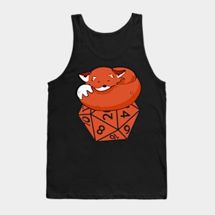 Fox Sleeping on D20 Tank Top